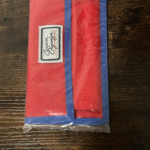 Vintage Coupon Holder Organizer Nylon Pouch Velcro Closure Index Cards New - Picture 3 of 4